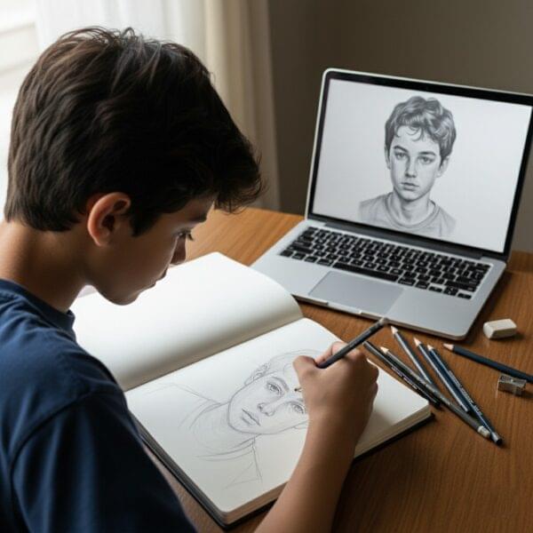 Advanced Online Drawing Course (Ages 13–17)